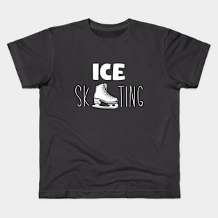 Ice skating skates design Kids T-Shirt